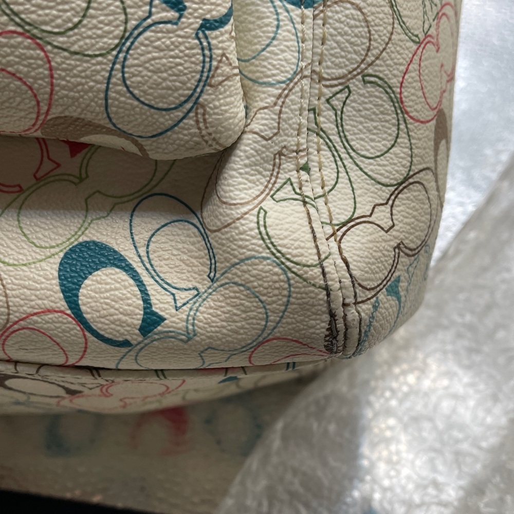 Coach Chelsea Multicolor Tote Bag Fun Signature Coach Bag C1977-F1540 Coach Tote - Picture 7 of 12